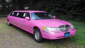 Roze limousine